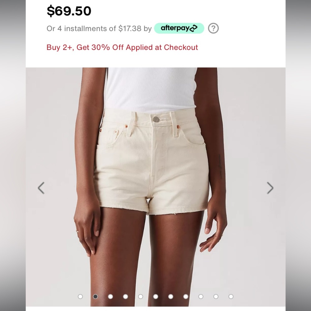 NWOT LEVI 501 SHORTS